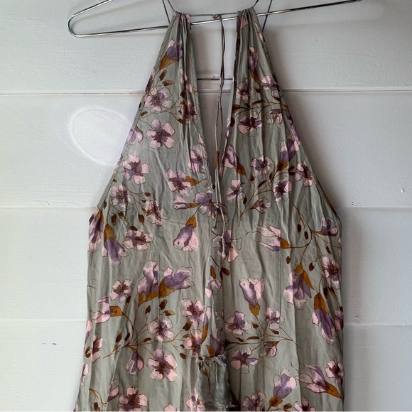 Intimately Free People Floral Boho Halter Dress with Adjustable Straps - Picture 3 of 12